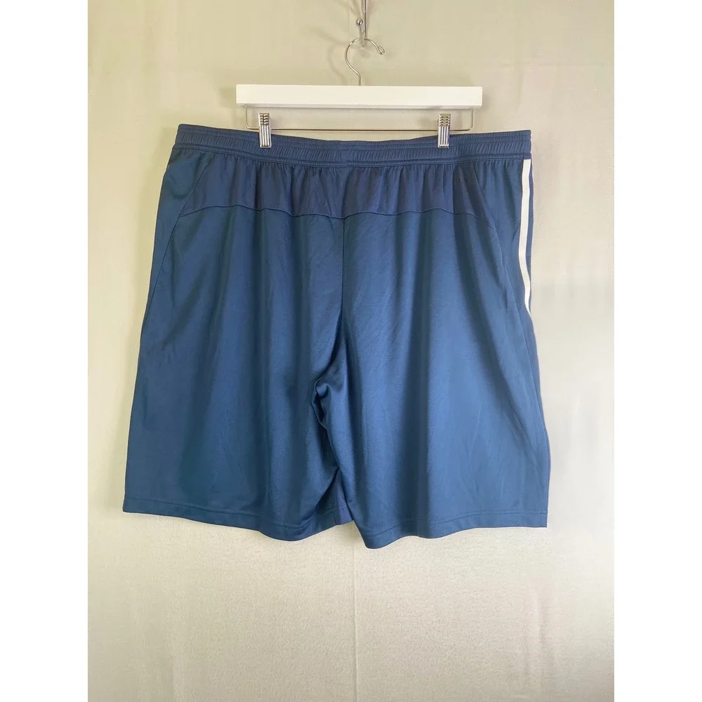 Adidas Primeblue Aeroready Mens 3XL Navy Blue 3-Stripe Athletic Gym Shorts